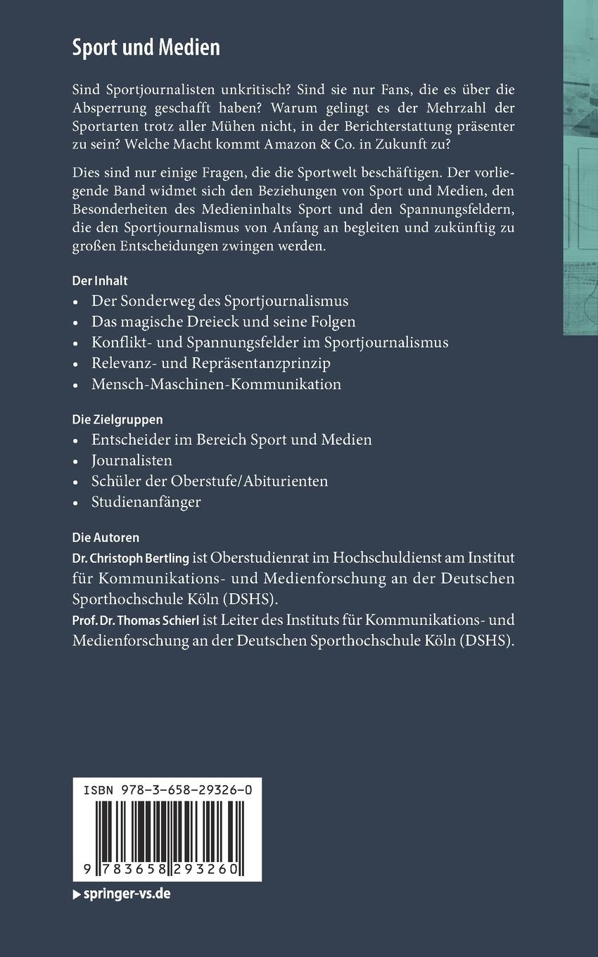 Rückseitencover Sport und Medien