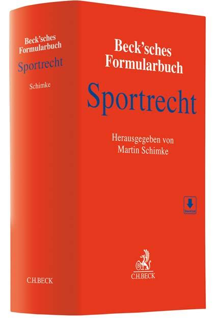 Vorderes Coverbild Beck'sches Formularbuch Sportrecht
