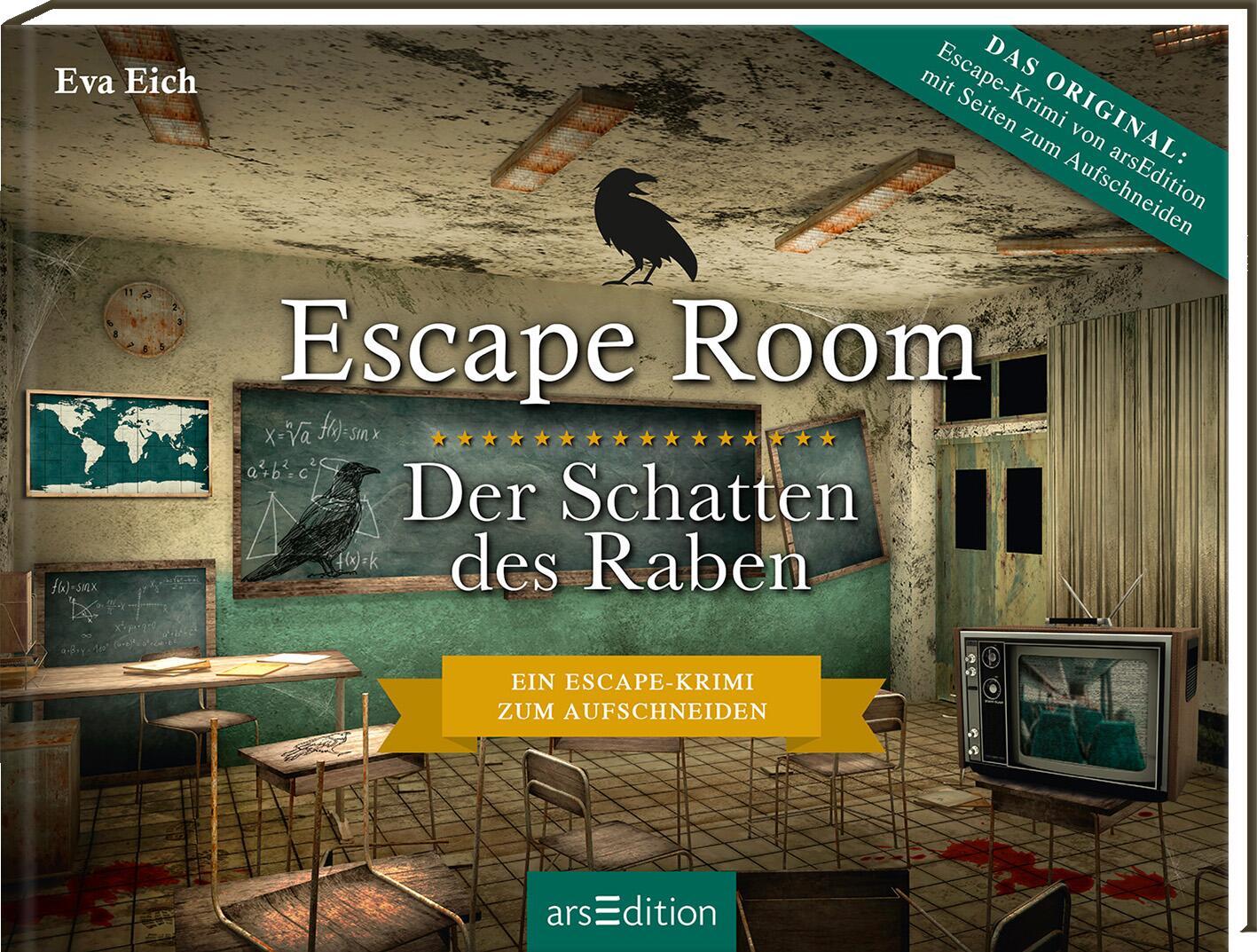 Vorderes Coverbild Escape Room. Der Schatten des Raben