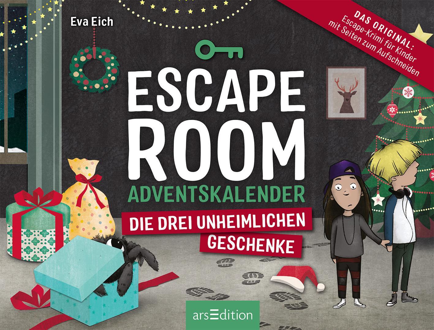 Beispielinhalt (Bild) Escape Room Adventskalender. Die drei unheimlichen Geschenke