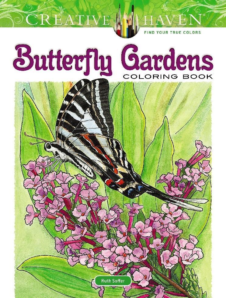 Vorderes Coverbild Creative Haven Butterfly Gardens Coloring Book