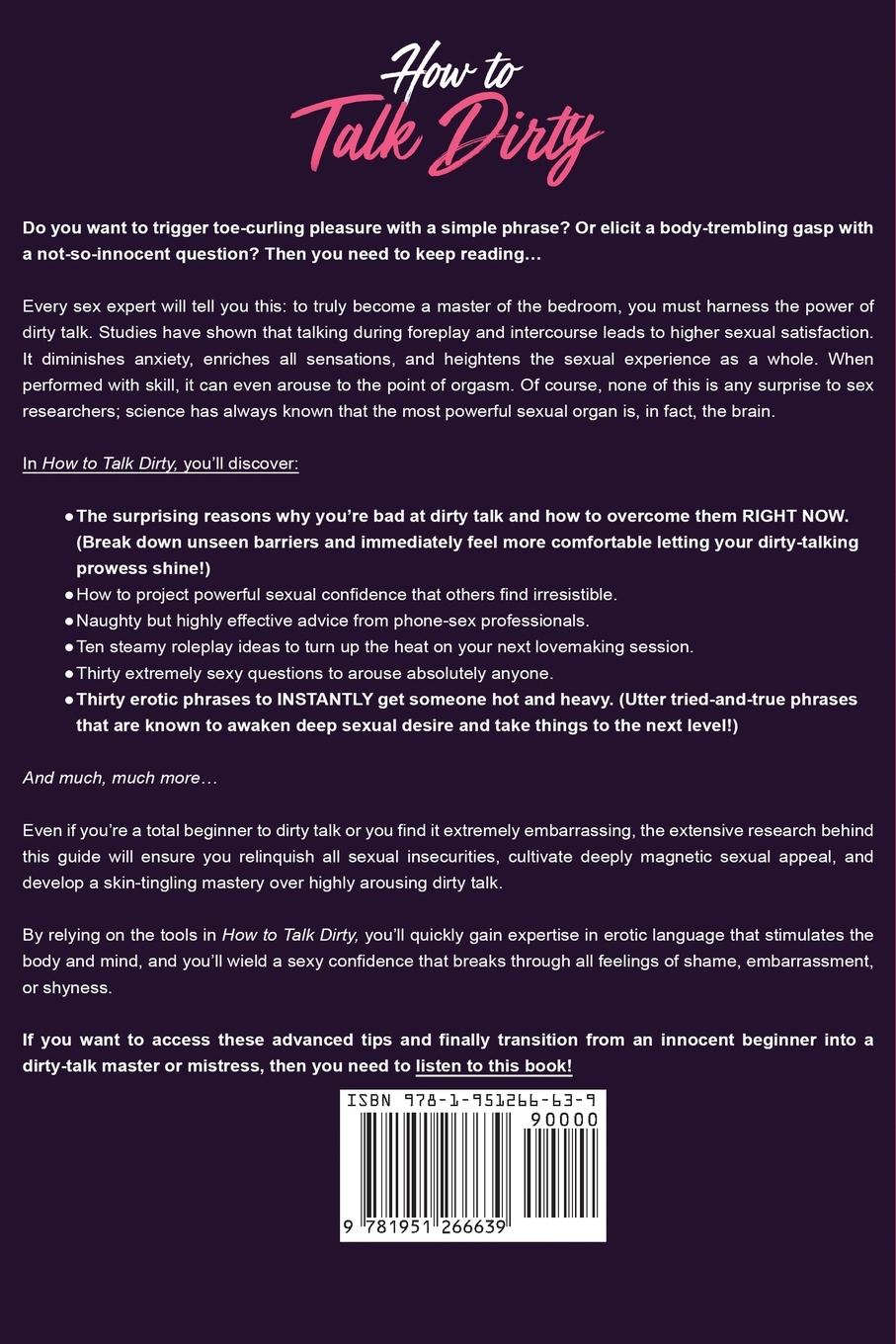 Rückseitencover How To Talk Dirty