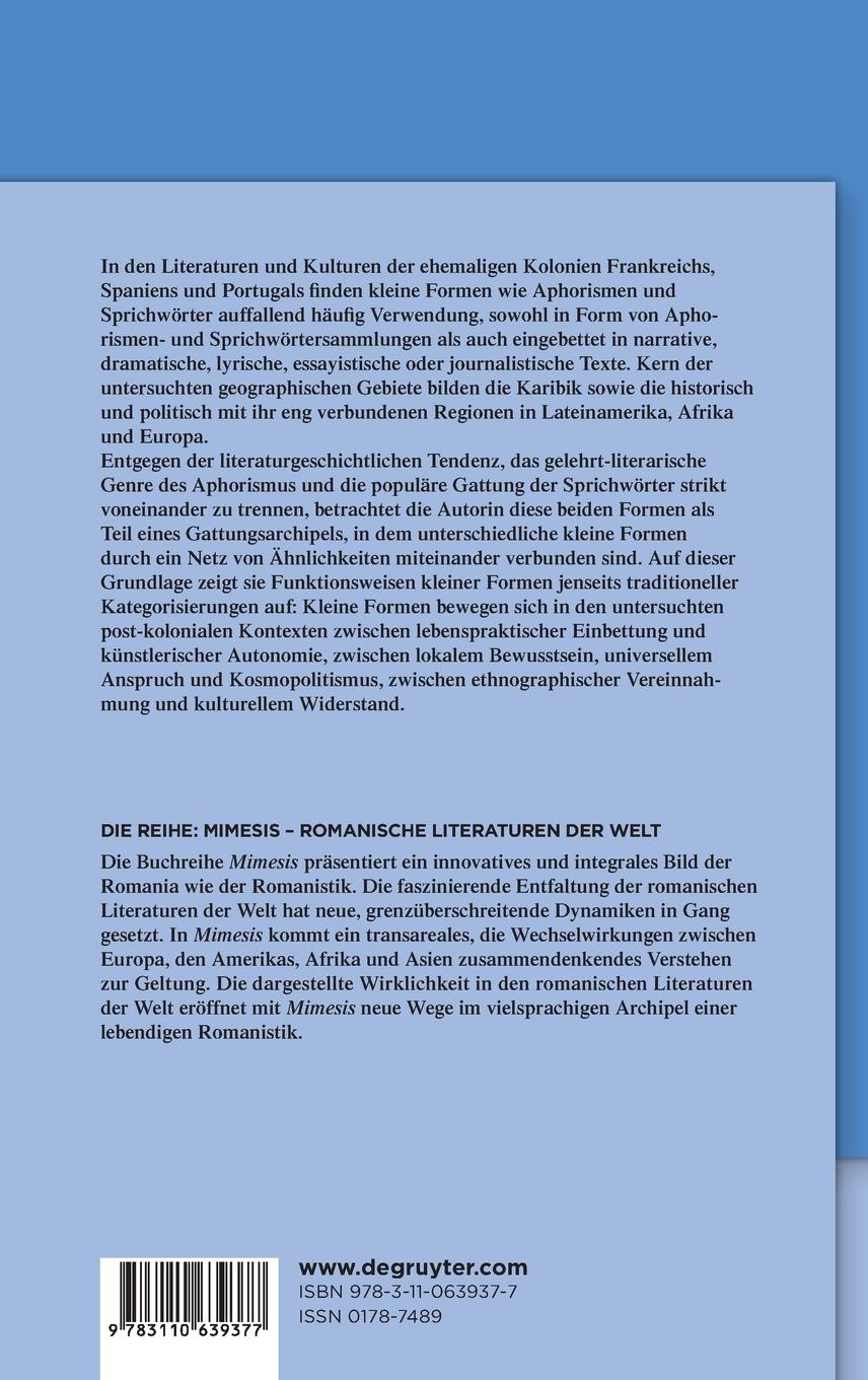 Rückseitencover Schreiben in Archipelen