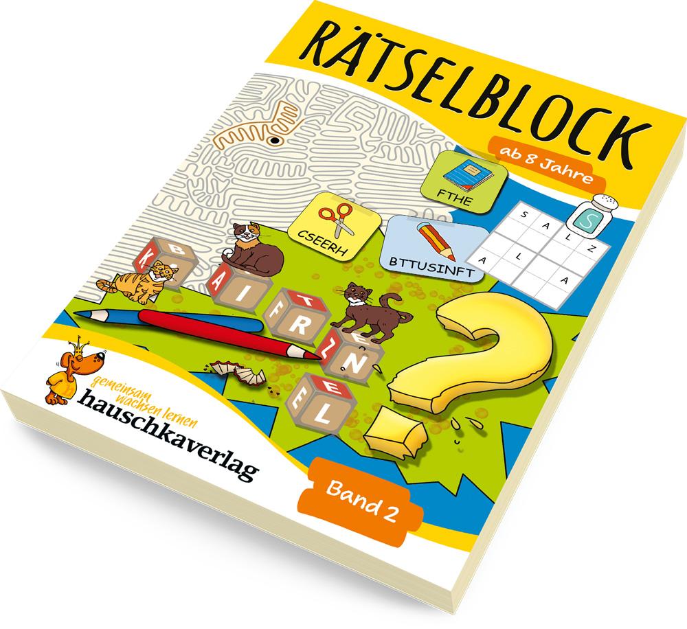 Beispielinhalt (Bild) Rätselblock ab 8 Jahre - Band 2