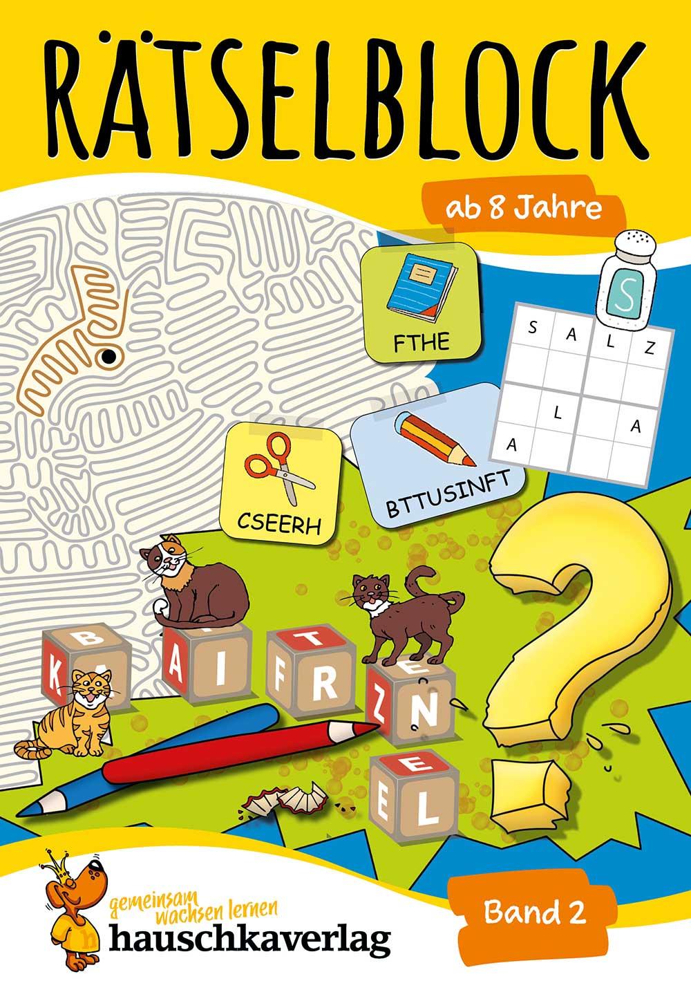 Vorderes Coverbild Rätselblock ab 8 Jahre - Band 2