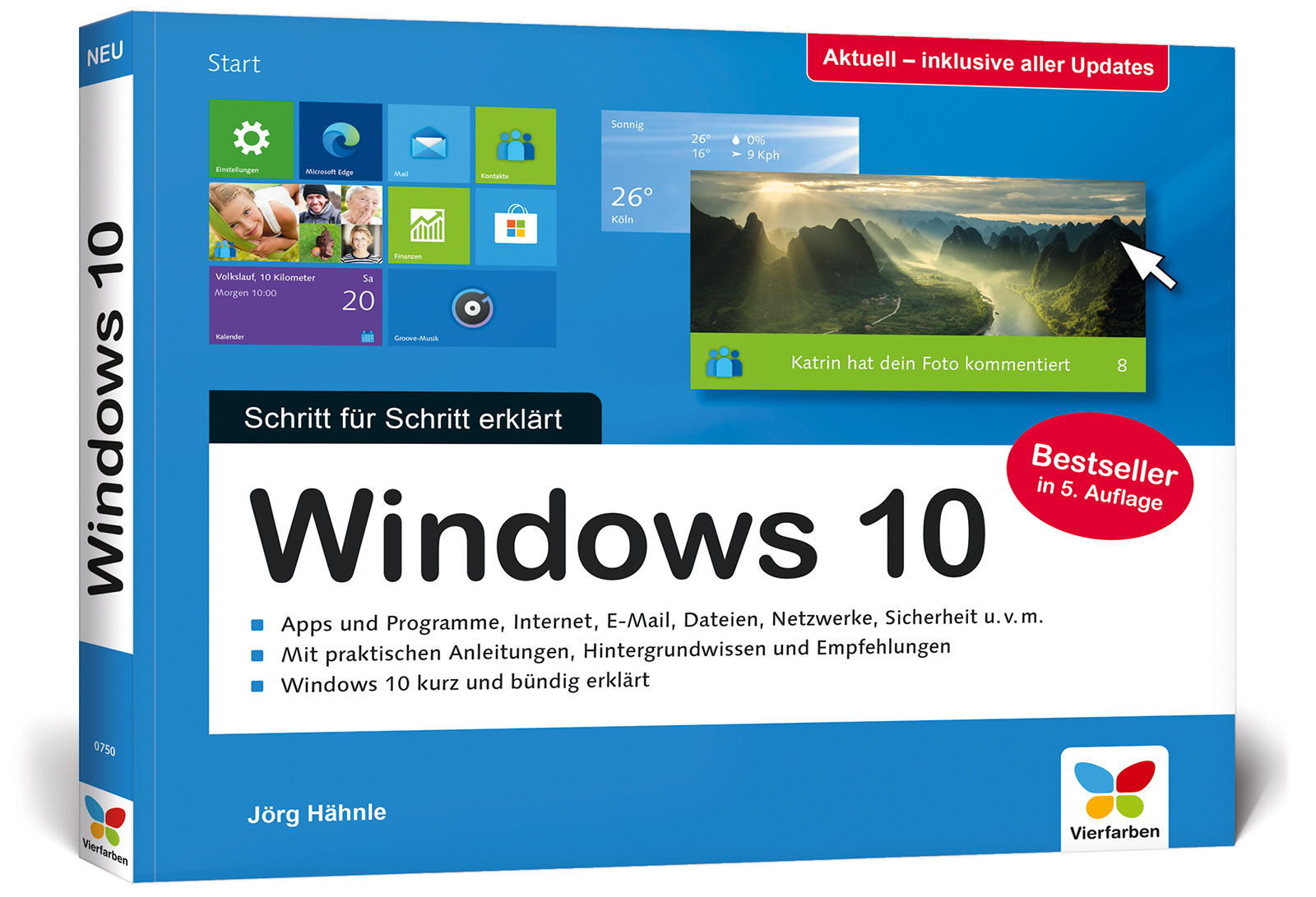 Vorderes Coverbild Windows 10. Schritt für Schritt erklärt