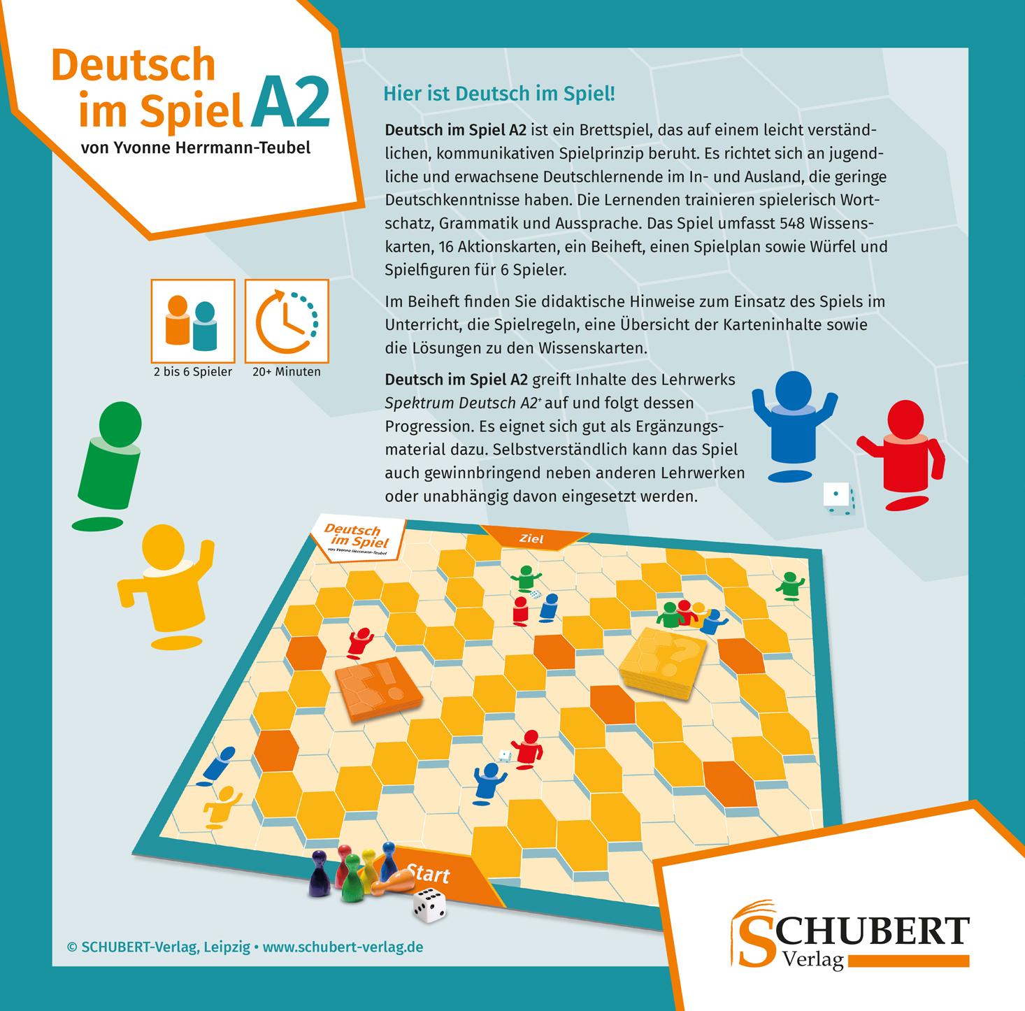 Rückseitencover Deutsch im Spiel A2