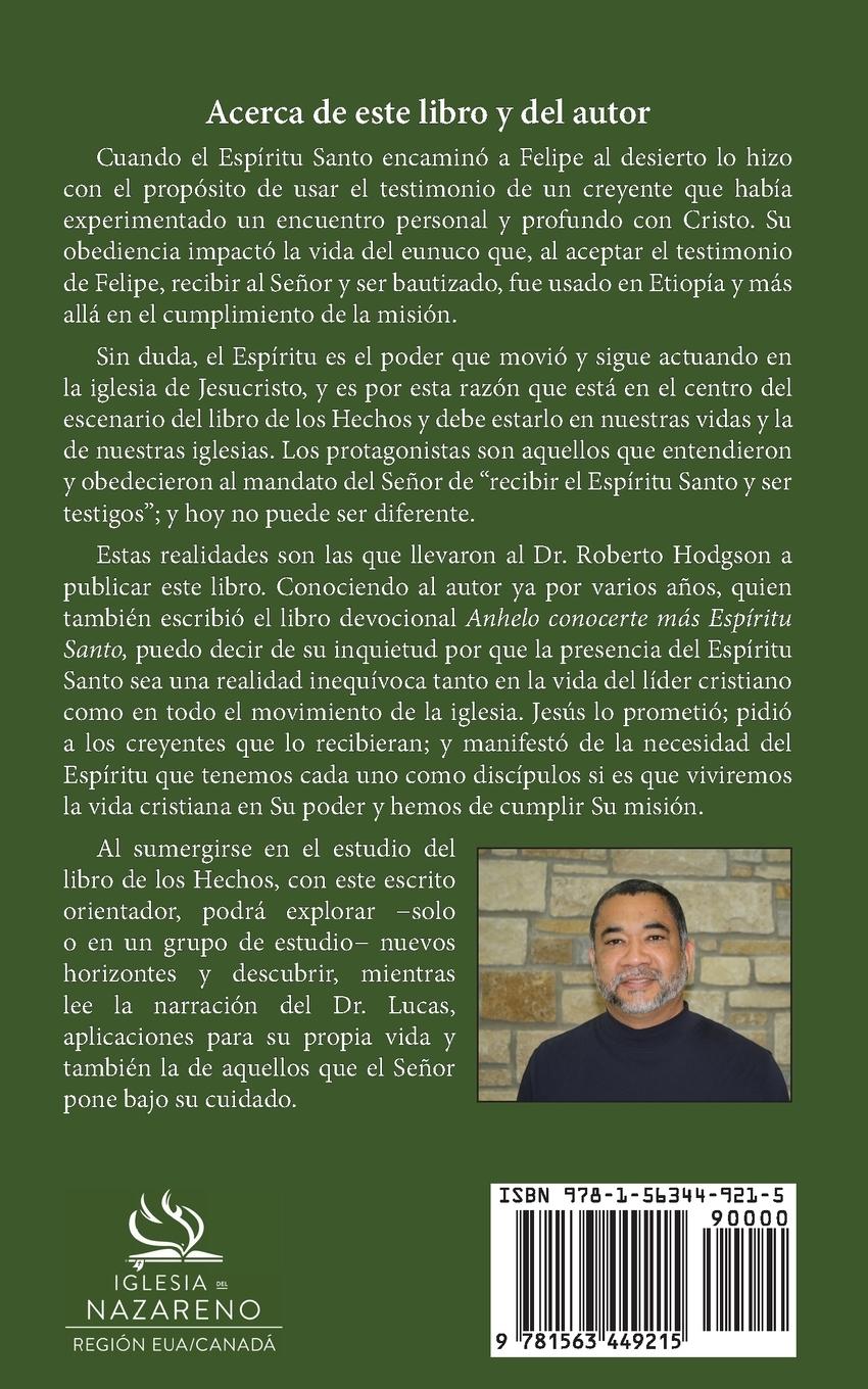 Rückseitencover Lecciones a considerar en el libro de los Hechos