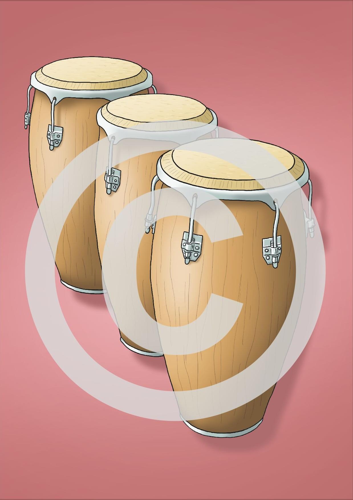 Beispielinhalt (Bild) Musikinstrumente auf Karten