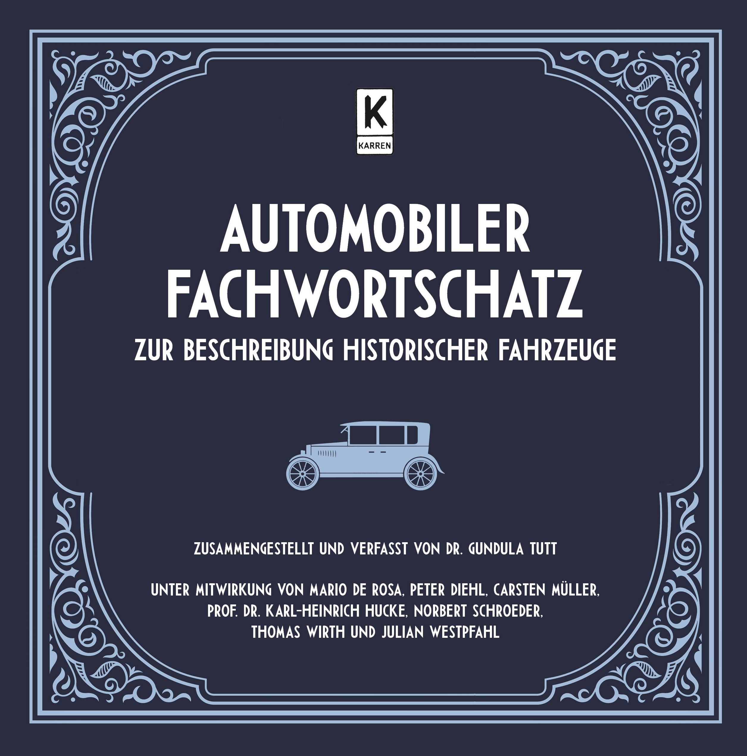 Vorderes Coverbild Automobiler Fachwortschatz zur Beschreibung historischer Fahrzeuge