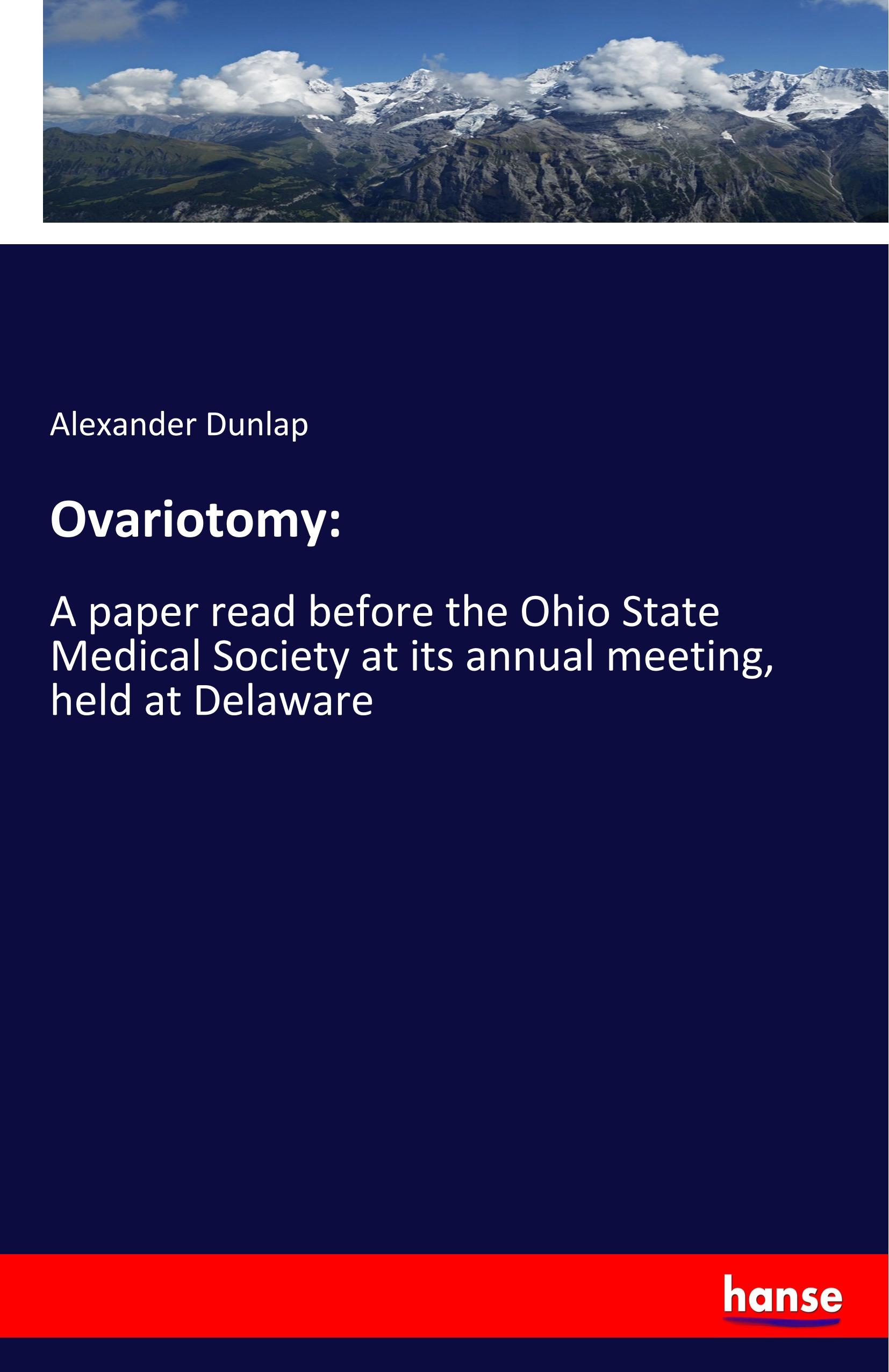 Vorderes Coverbild Ovariotomy:
