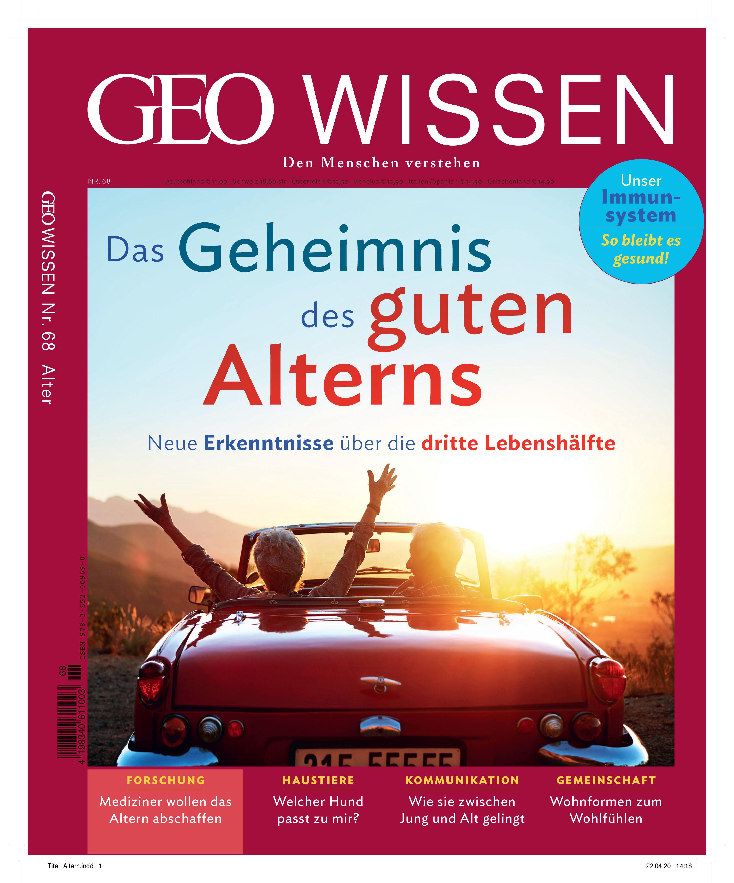Vorderes Coverbild GEO Wissen 68/2020