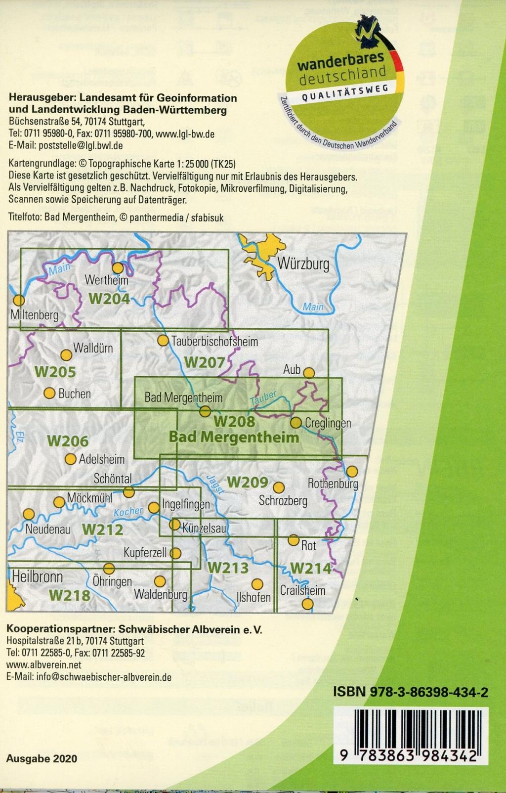 Beispielinhalt (Bild) Bad Mergentheim 1 : 25 000