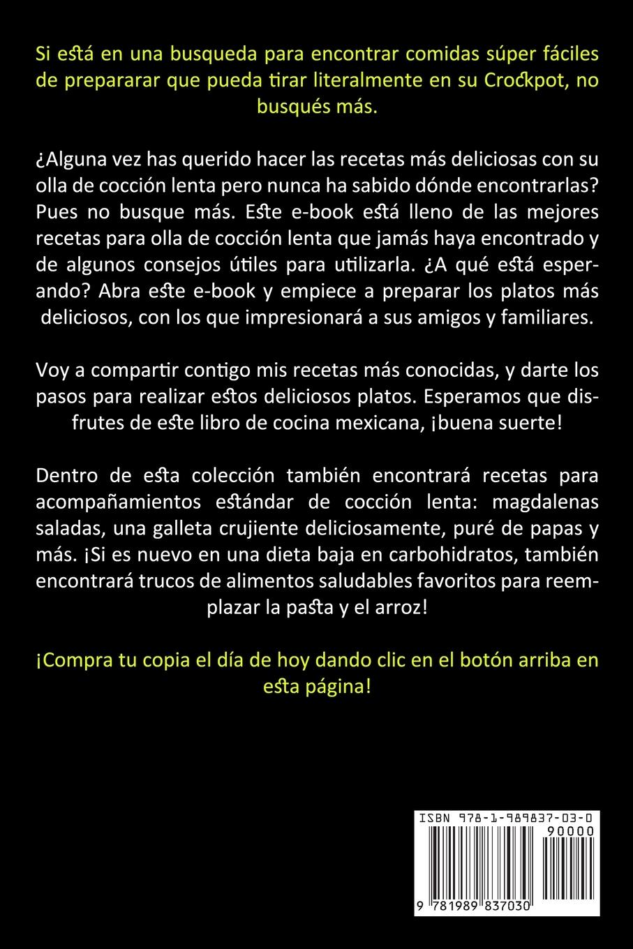 Rückseitencover Olla De Cocción Lenta