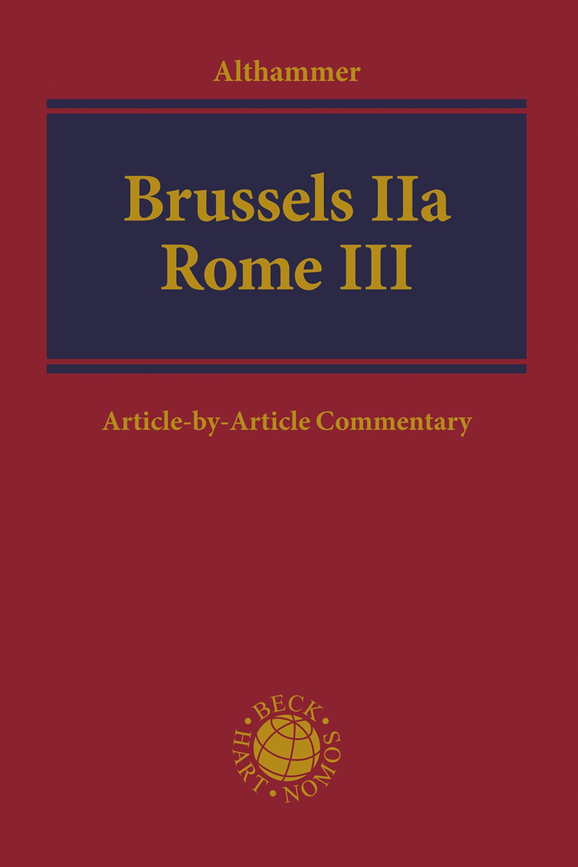 Vorderes Coverbild Brussels Iia - Rome III