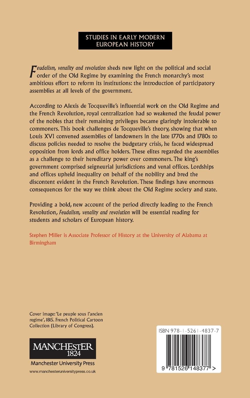 Rückseitencover Feudalism, venality, and revolution