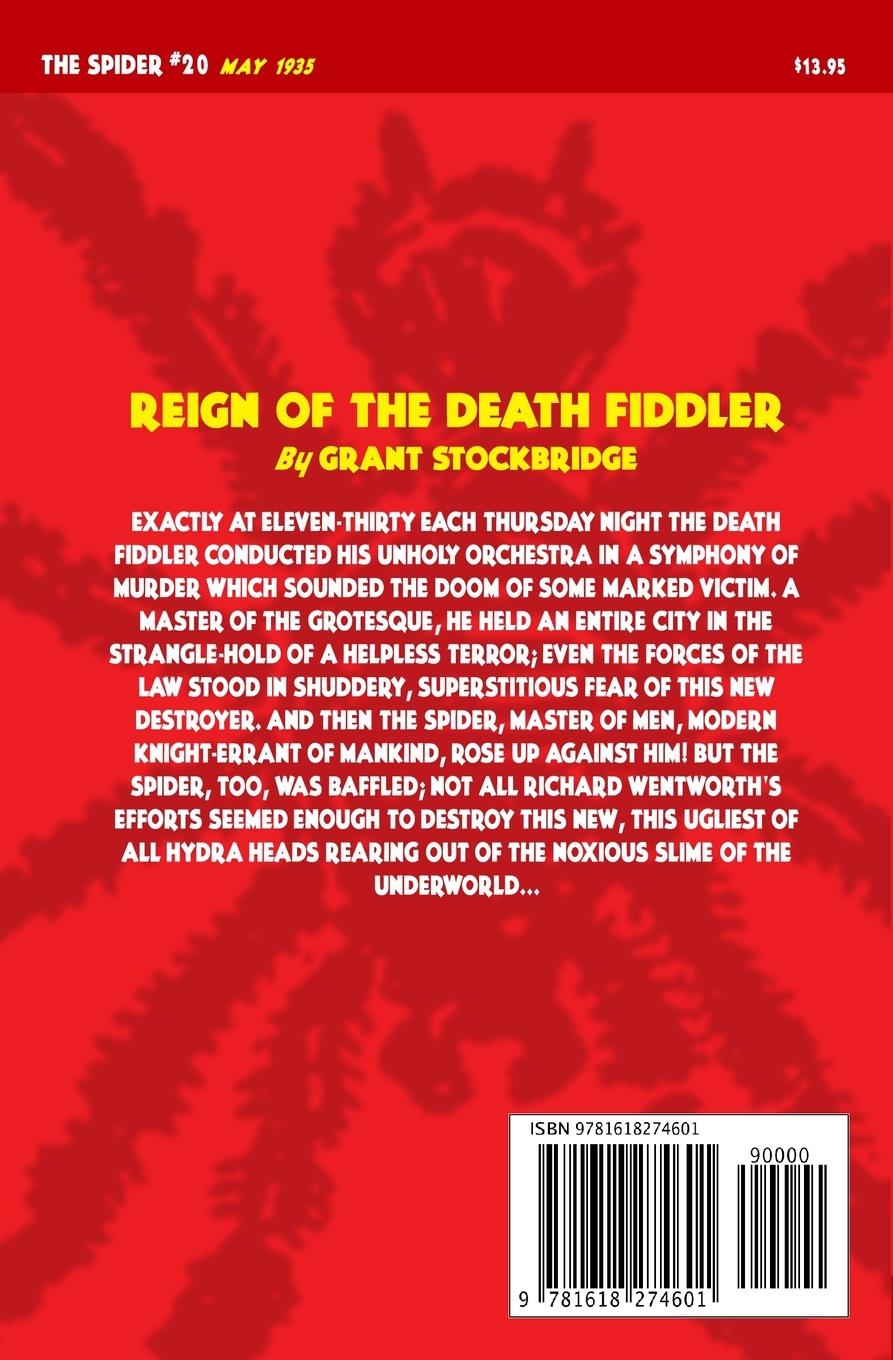 Rückseitencover The Spider #20: Reign of the Death Fiddler