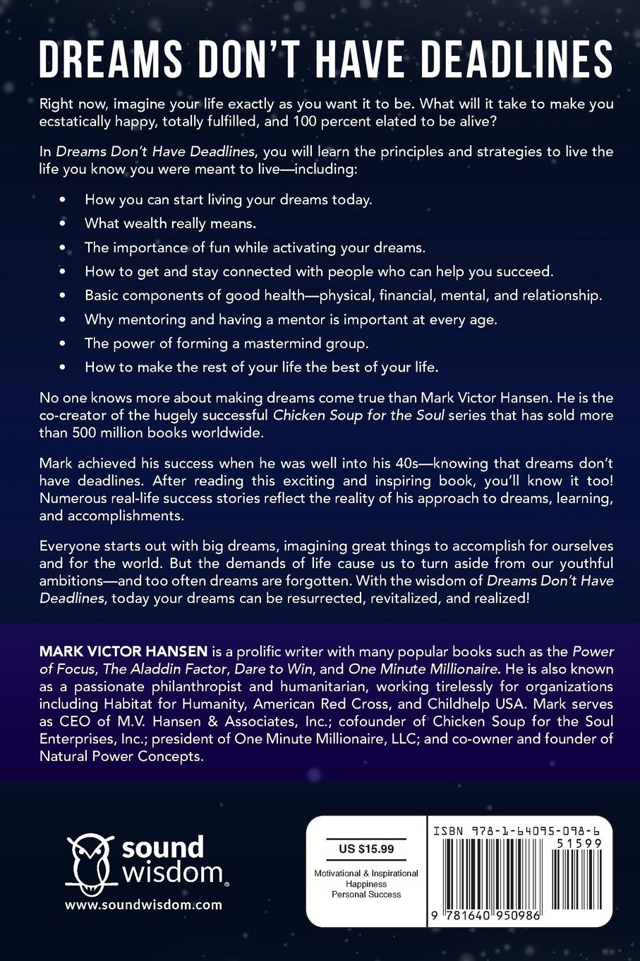 Rückseitencover Dreams Don't Have Deadlines