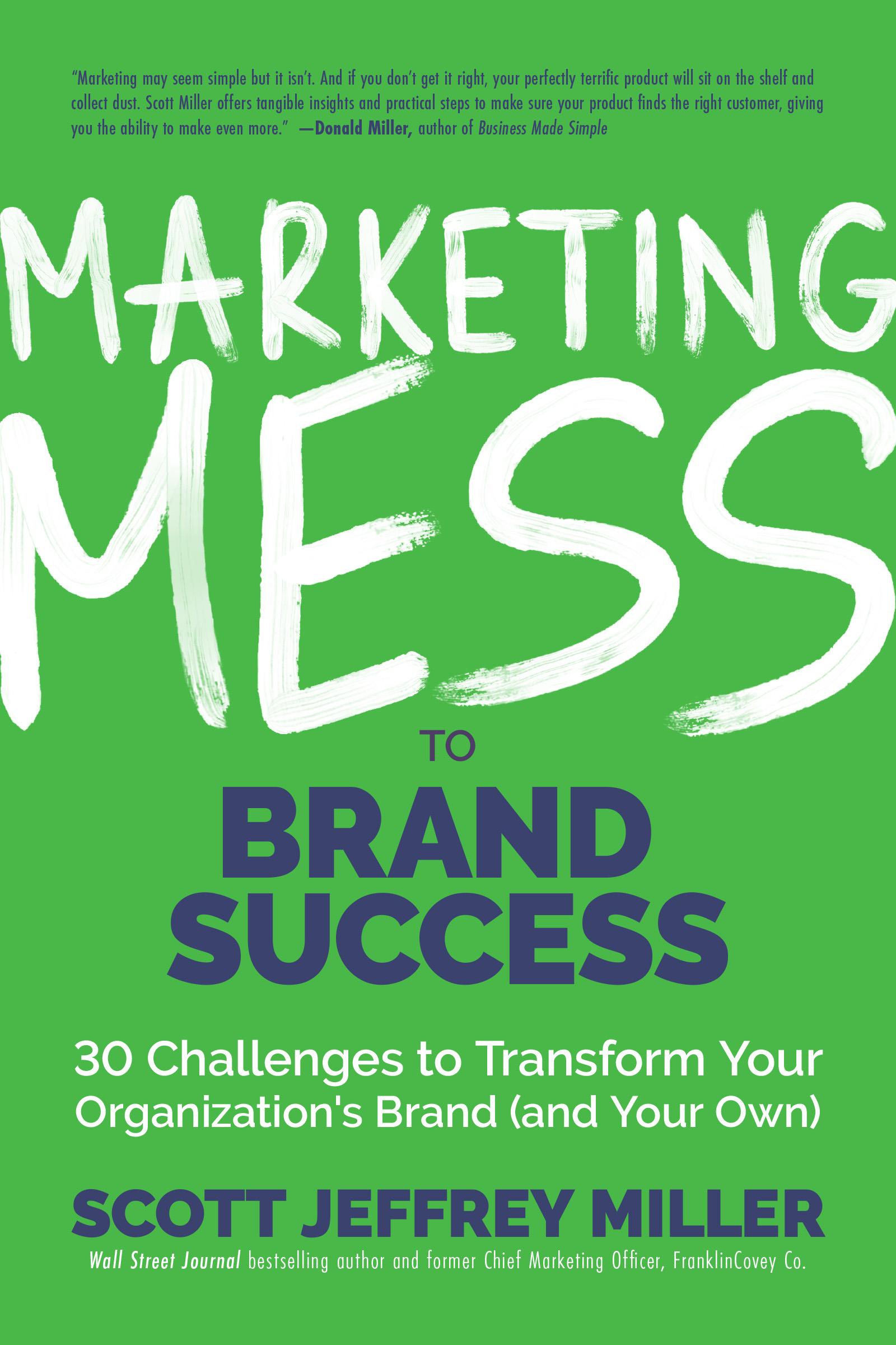 Vorderes Coverbild Marketing Mess to Brand Success