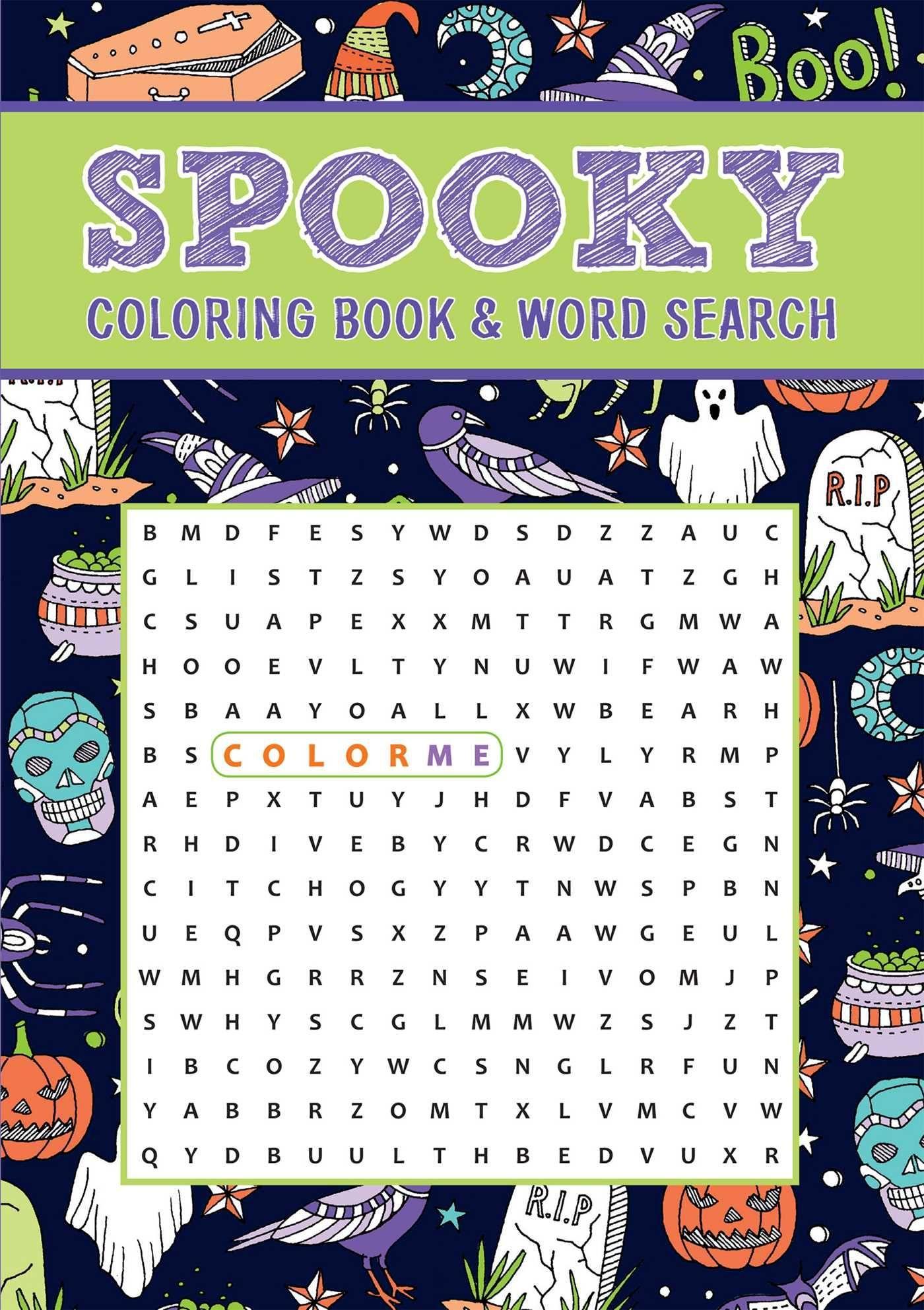 Vorderes Coverbild Spooky Coloring Book & Word Search