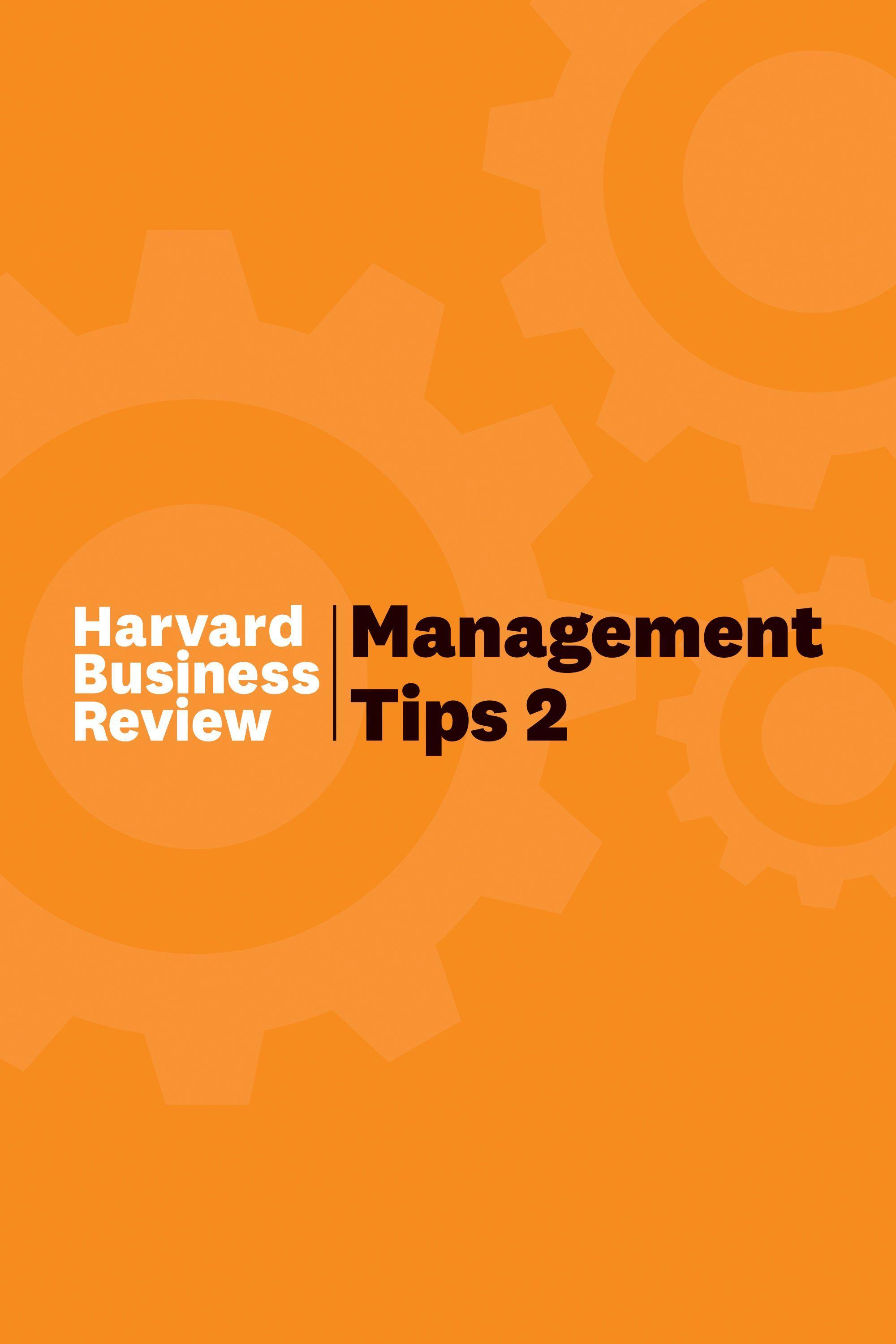 Vorderes Coverbild Management Tips 2
