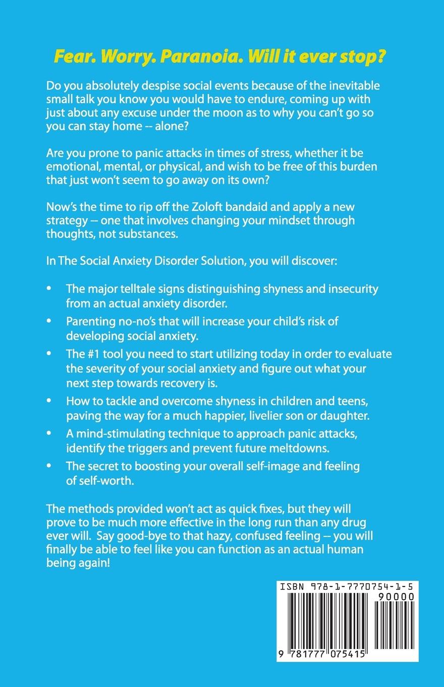 Rückseitencover The Social Anxiety Disorder Solution