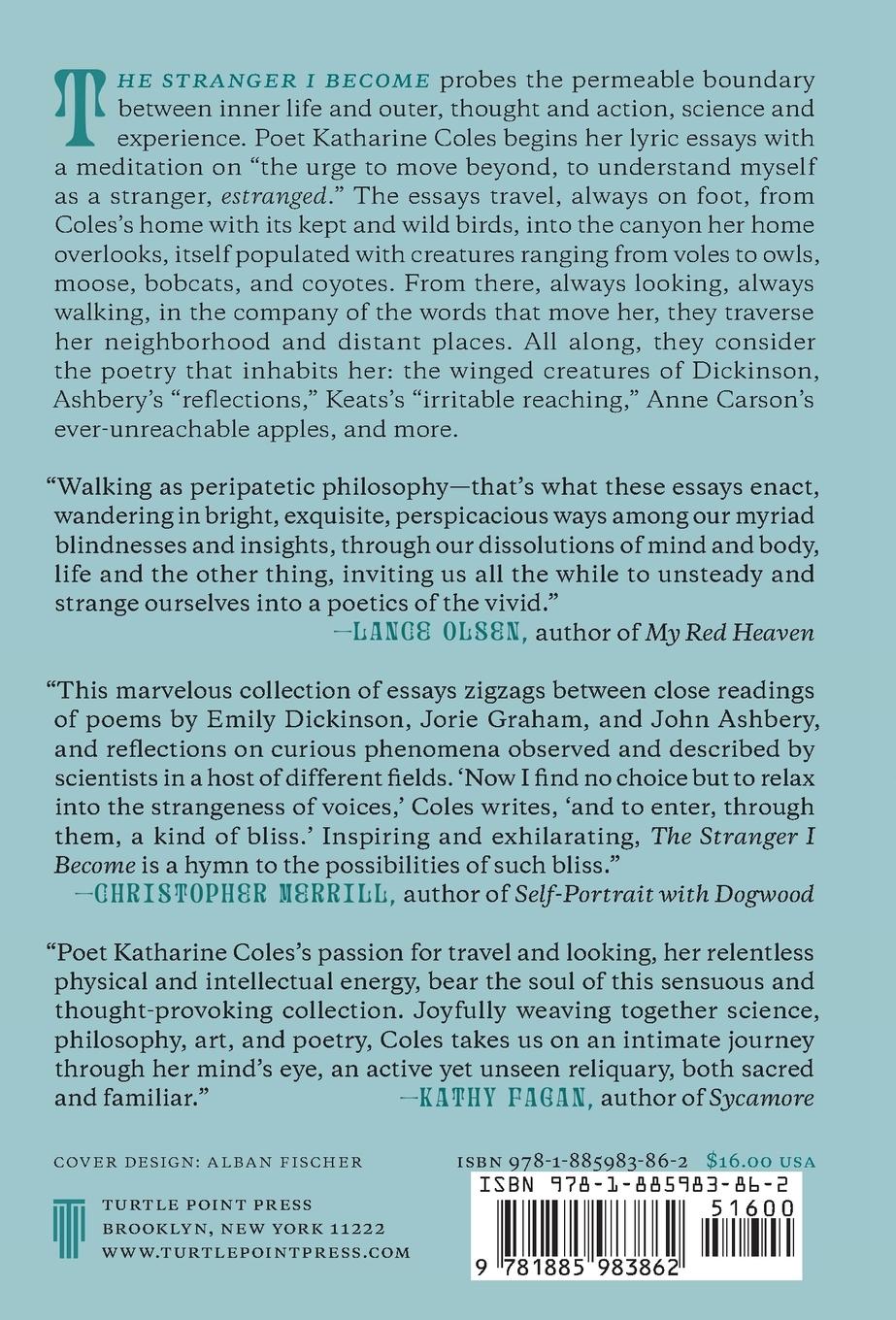 Rückseitencover The Stranger I Become