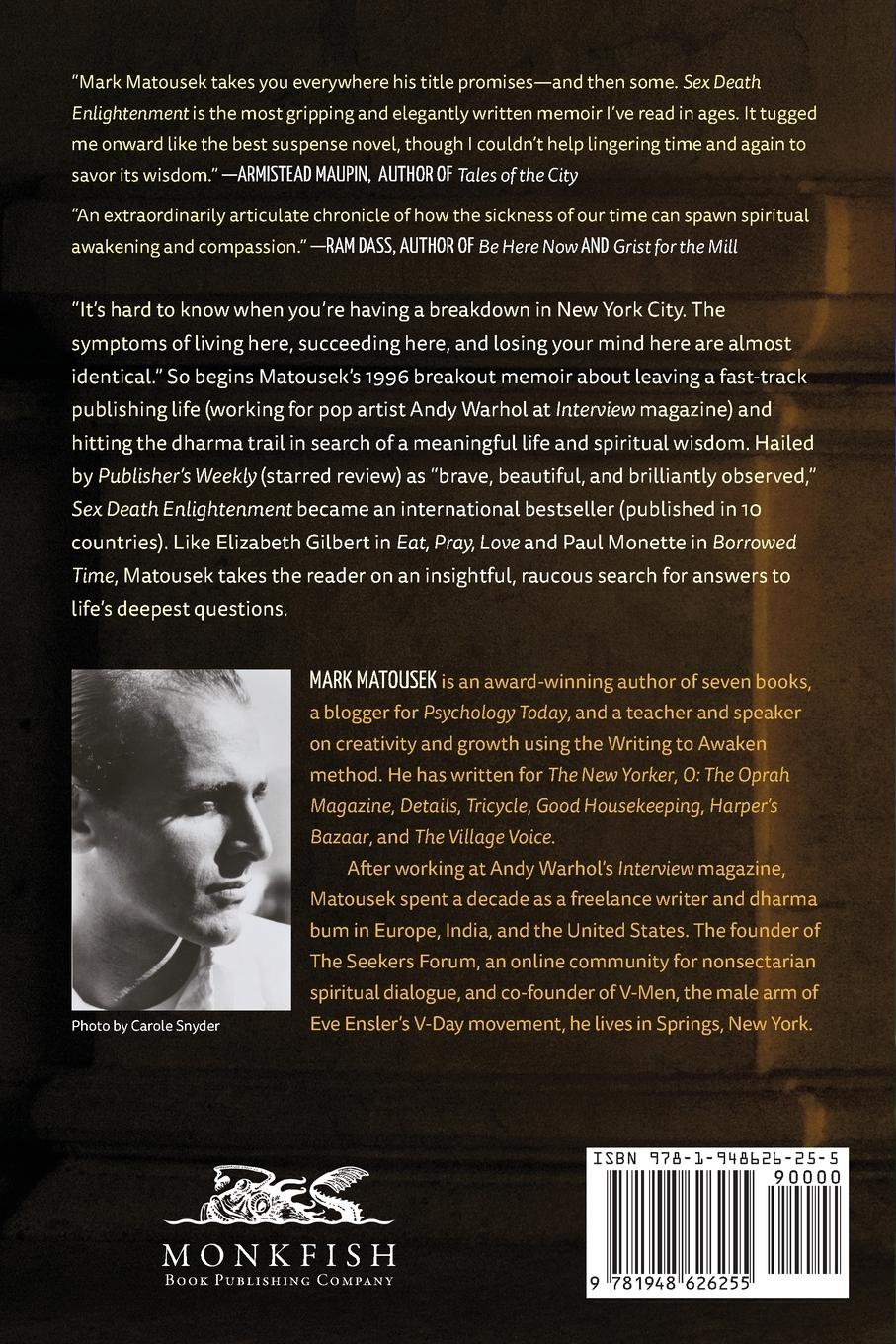 Rückseitencover Sex Death Enlightenment