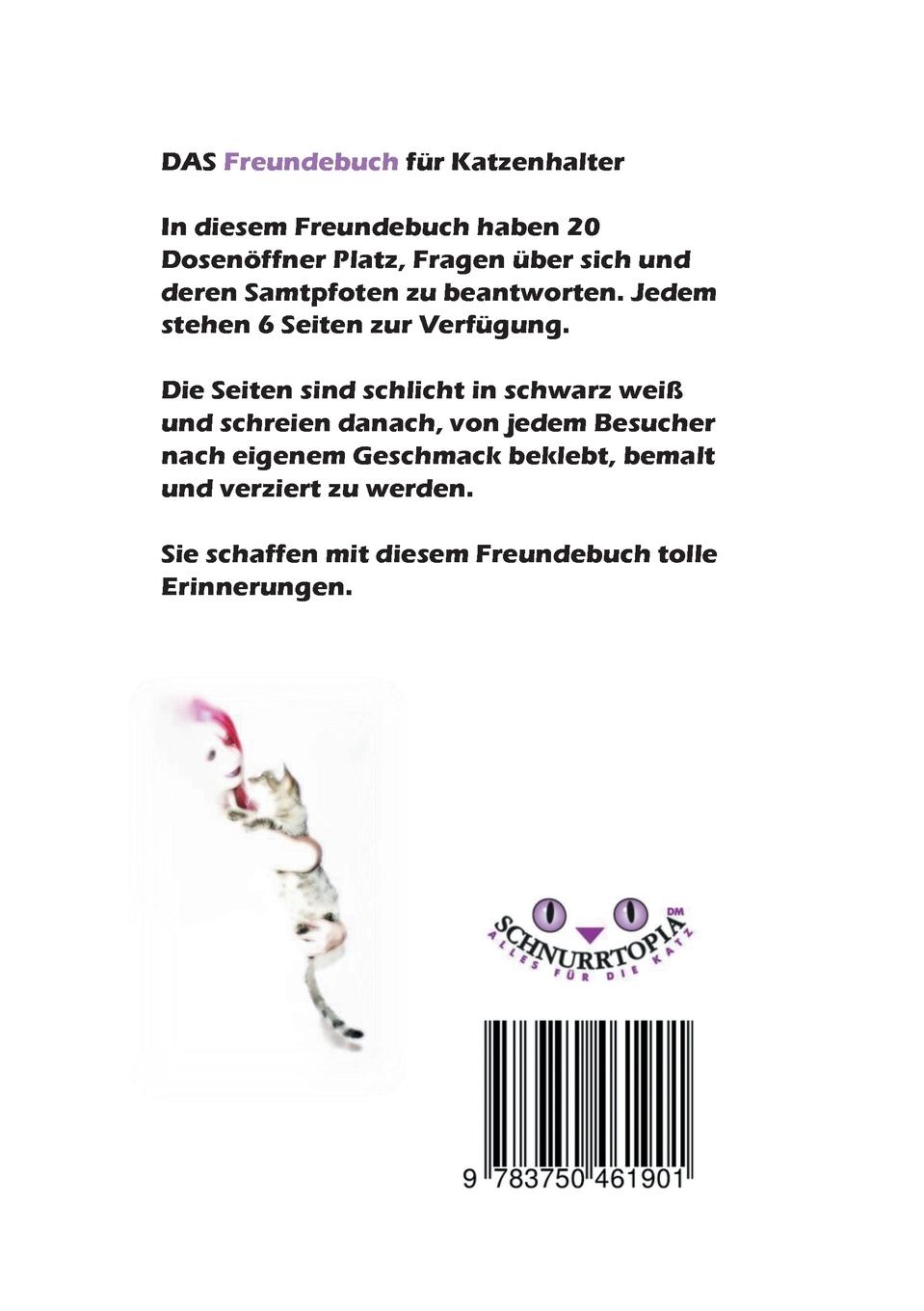 Rückseitencover Das Freundebuch für Katzenhalter