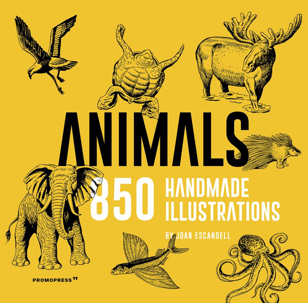 Vorderes Coverbild Animals: 850 Handmade Illustrations