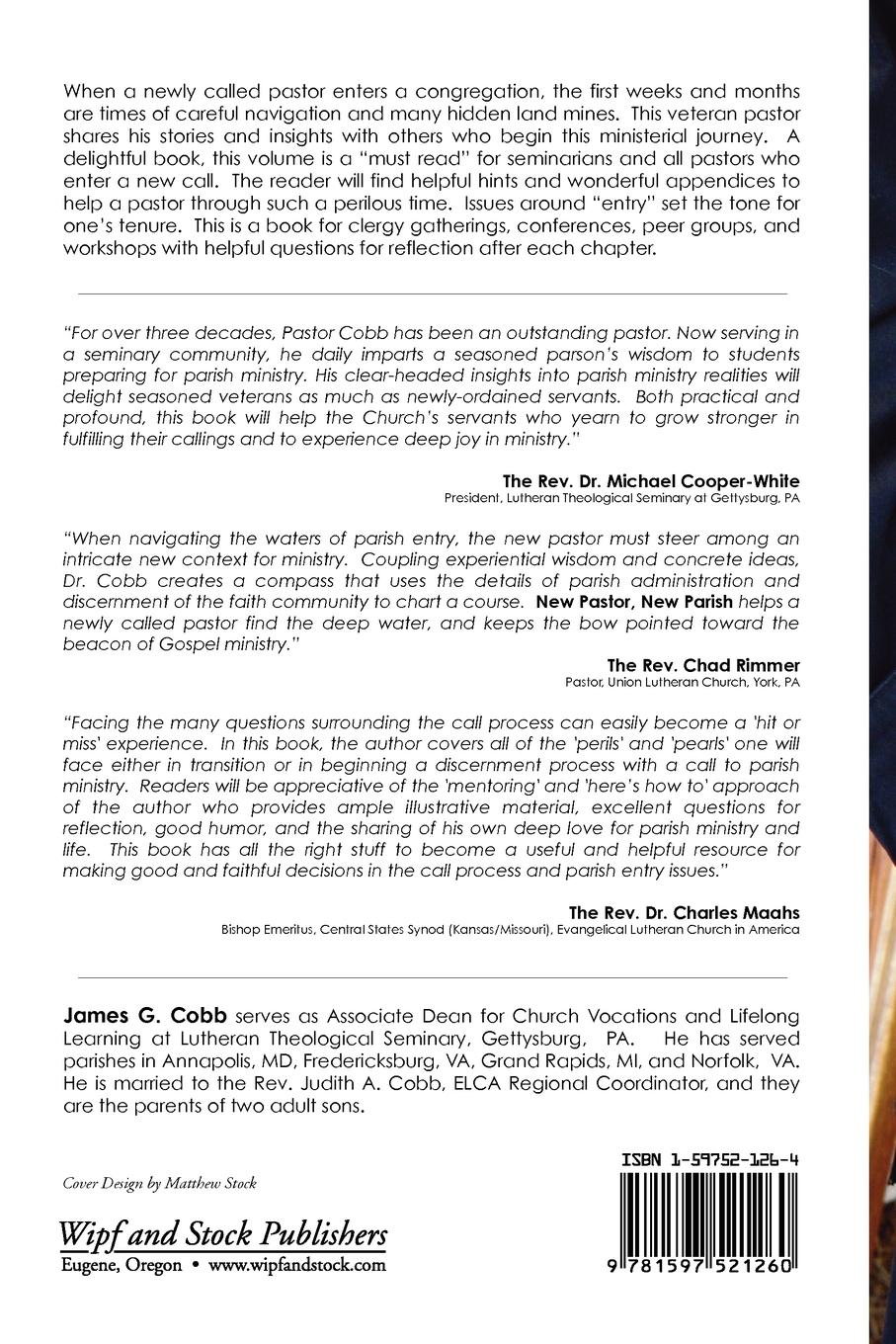 Rückseitencover New Pastor, New Parish