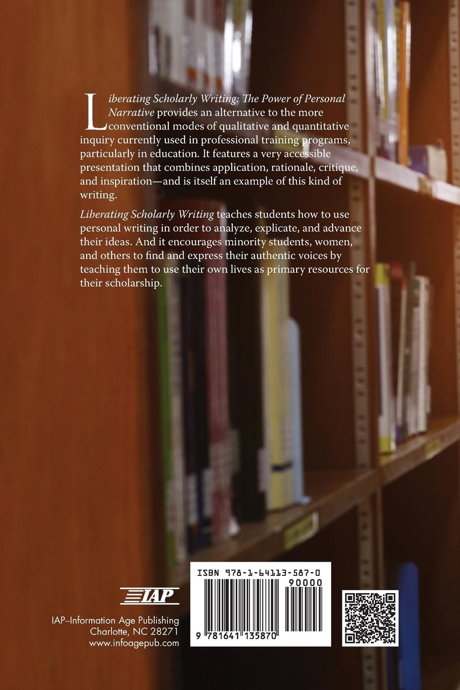 Rückseitencover Liberating Scholarly Writing