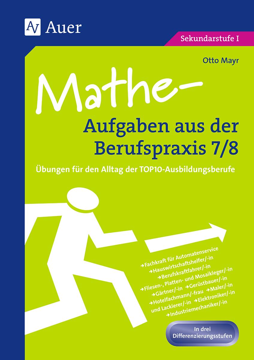Vorderes Coverbild Mathe-Aufgaben aus der Berufspraxis, Klasse 7/8