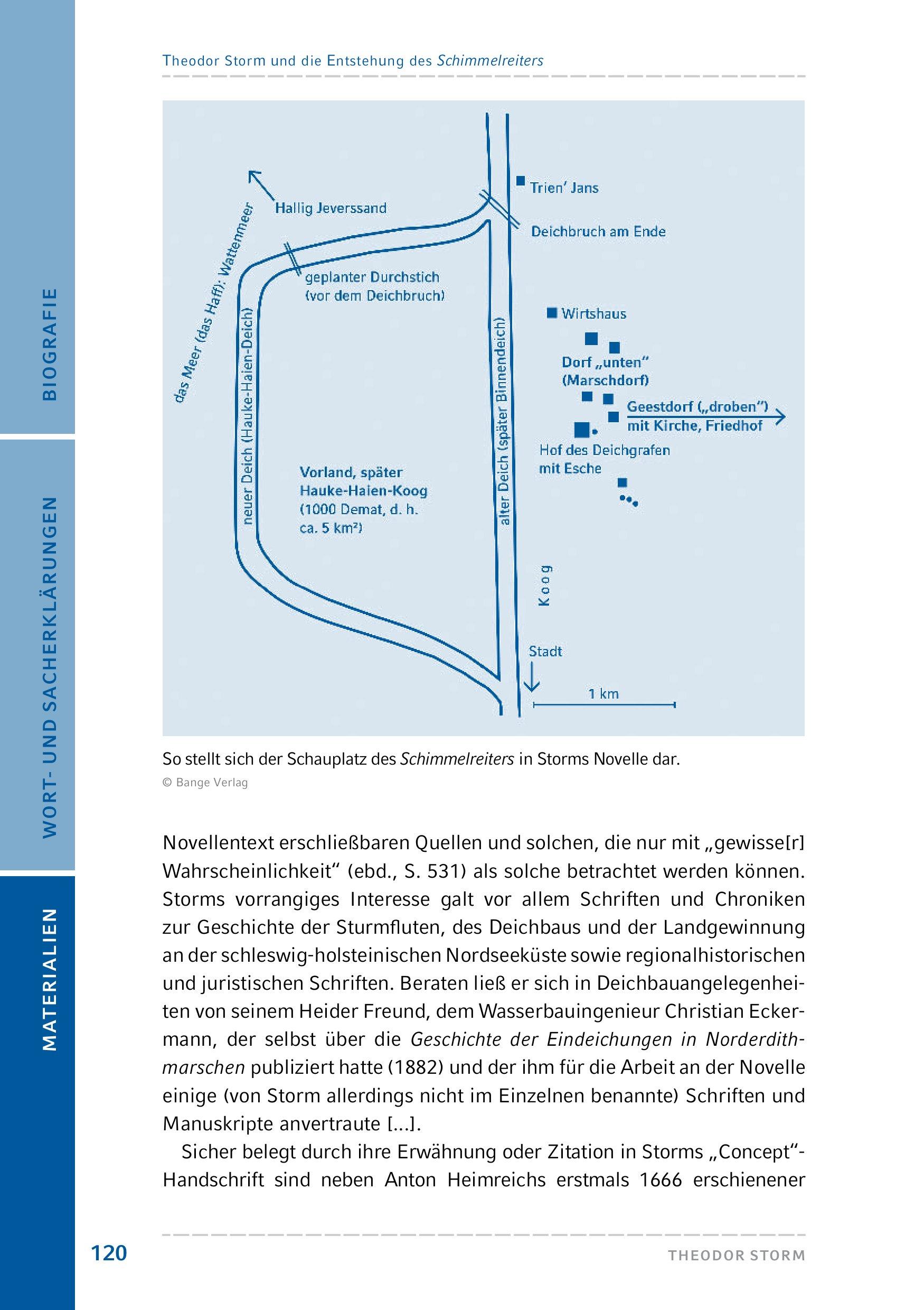Beispielinhalt (Bild) Der Schimmelreiter. Hamburger Leseheft plus Königs Materialien
