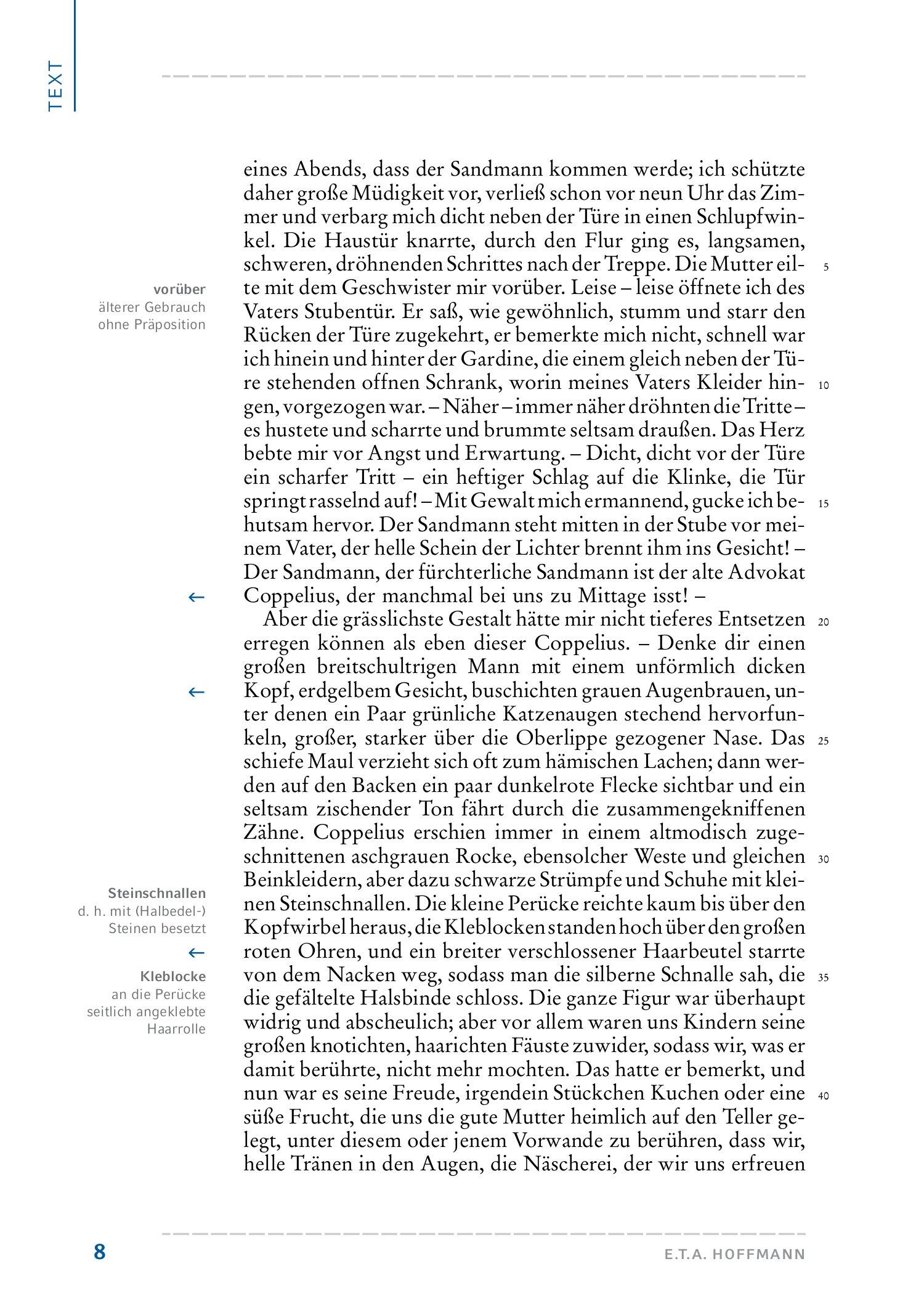 Beispielinhalt (Bild) Der Sandmann. Hamburger Leseheft plus Königs Materialien