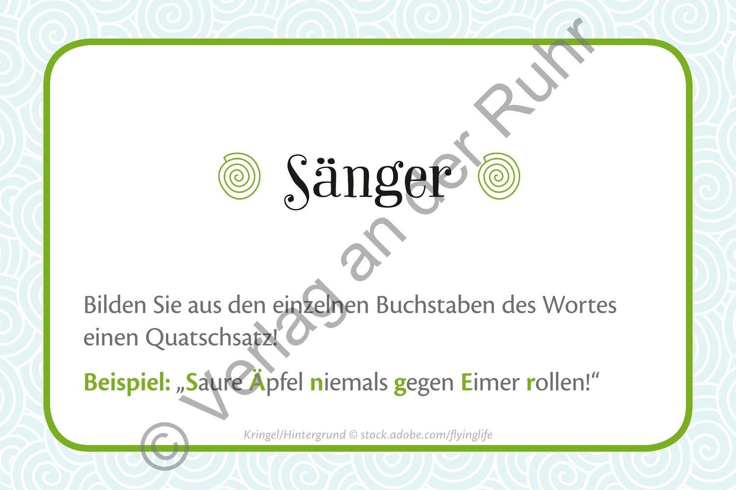 Beispielinhalt (Bild) Das Schmunzelspiel für Senioren und Seniorinnen