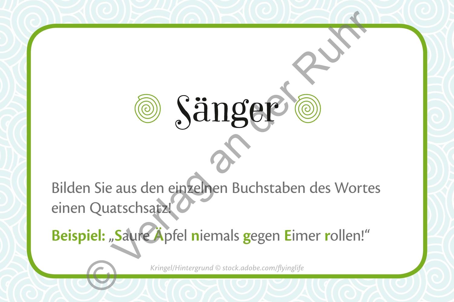 Beispielinhalt (Bild) Das Schmunzelspiel für Senioren und Seniorinnen