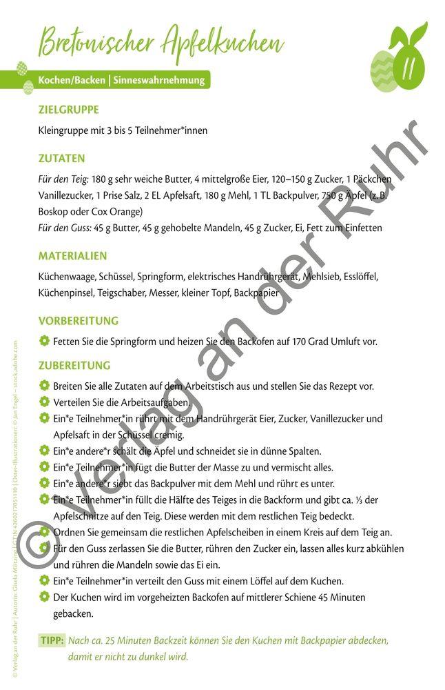 Beispielinhalt (Bild) Unser Frühlingskalender für die Seniorenbetreuung