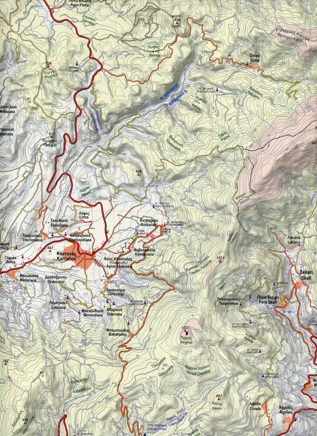 Beispielinhalt (Bild) Topografische Bergwanderkarte 11.13. Kreta - Griechenland. Samaria - Sougia 1 : 30 000