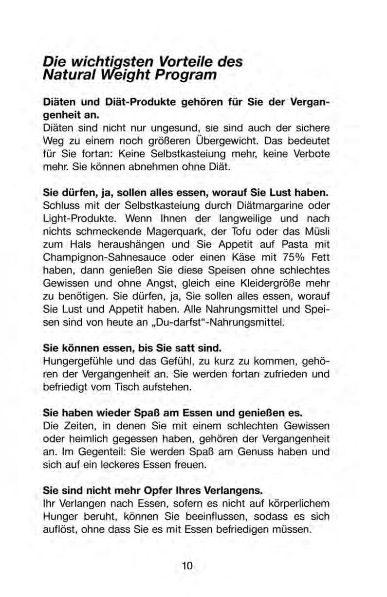 Beispielinhalt (Bild) Abnehmen und dabei genießen