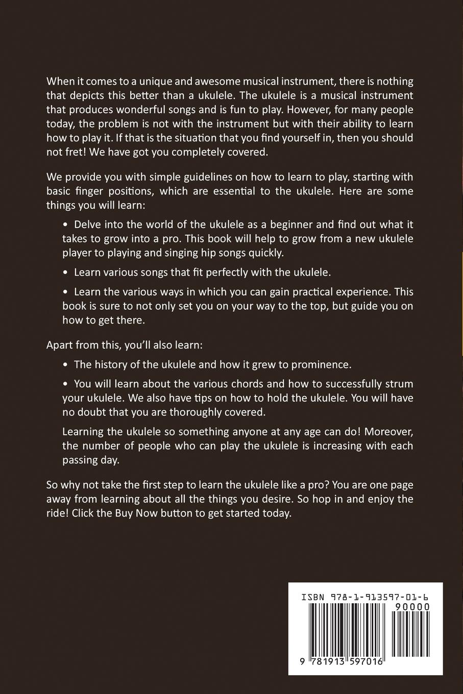 Rückseitencover Ukelele for Beginners