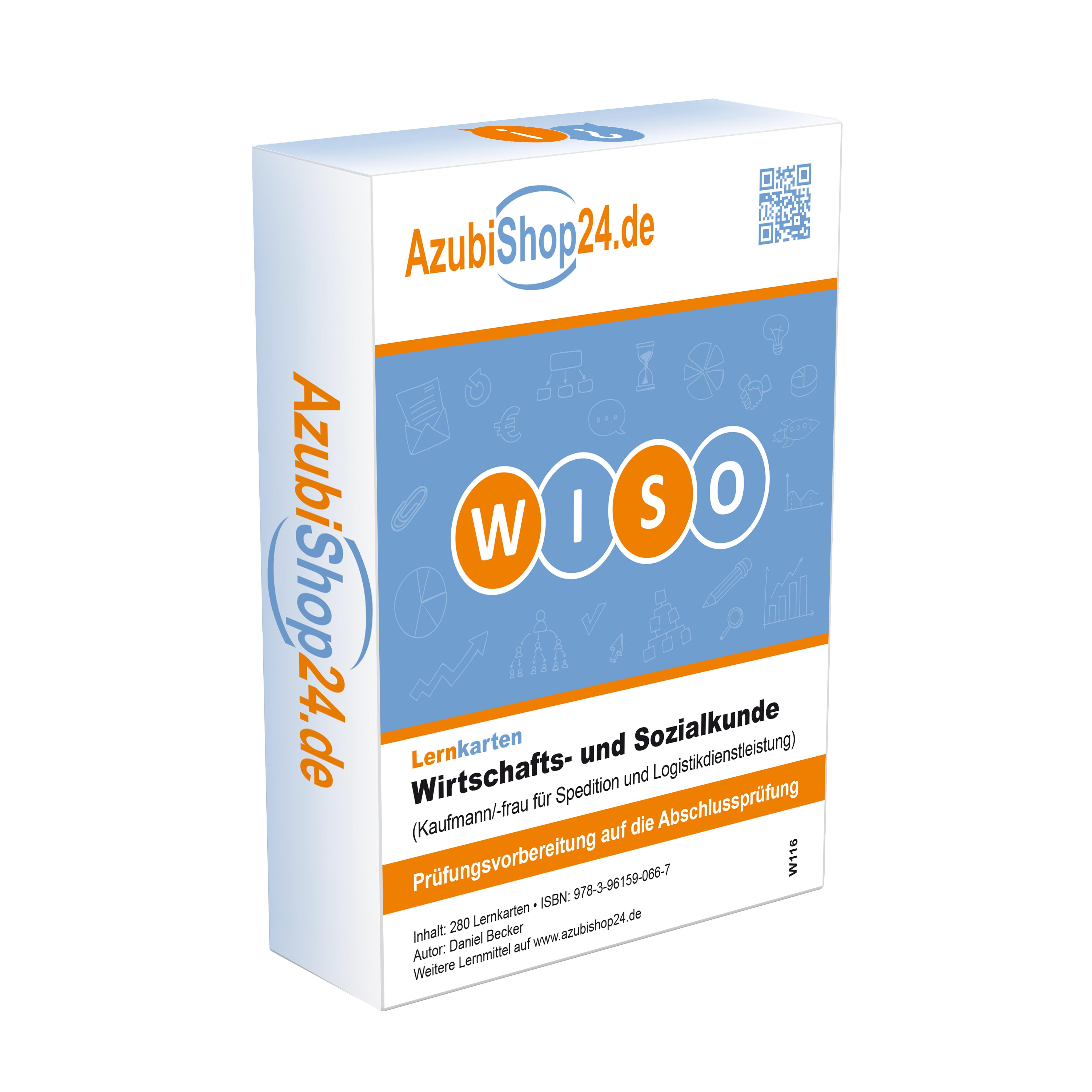 Vorderes Coverbild AzubiShop24.de Lernkarten ADD-ON Wirtschafts- und Sozialkunde (Kaufmann/-frau für Spedition und Logistikdienstleistung)