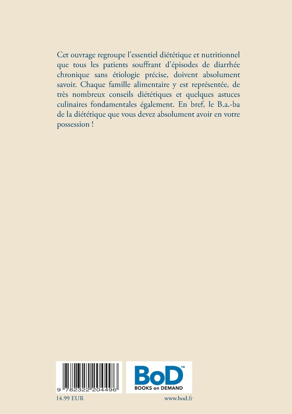 Rückseitencover Le B.a.-ba de la diététique pour la diarrhée