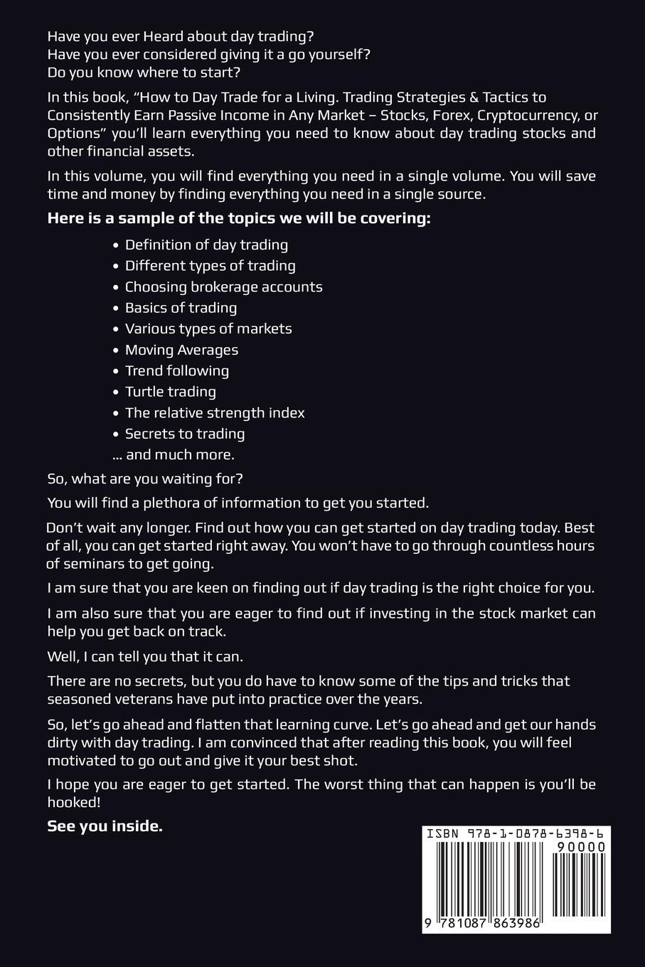 Rückseitencover How to Day Trade for a Living