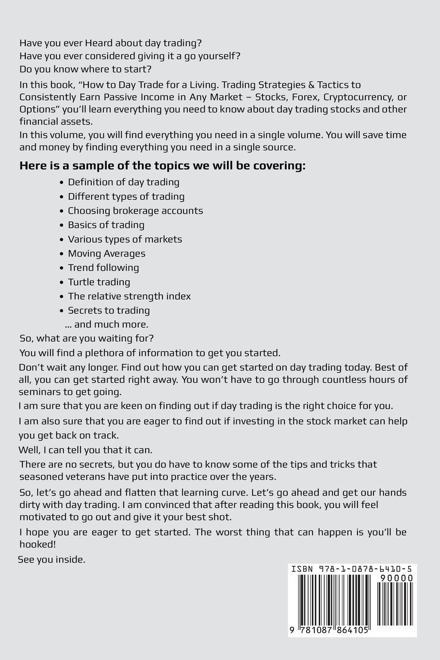 Rückseitencover Trading Mastery- 4 Books in 1