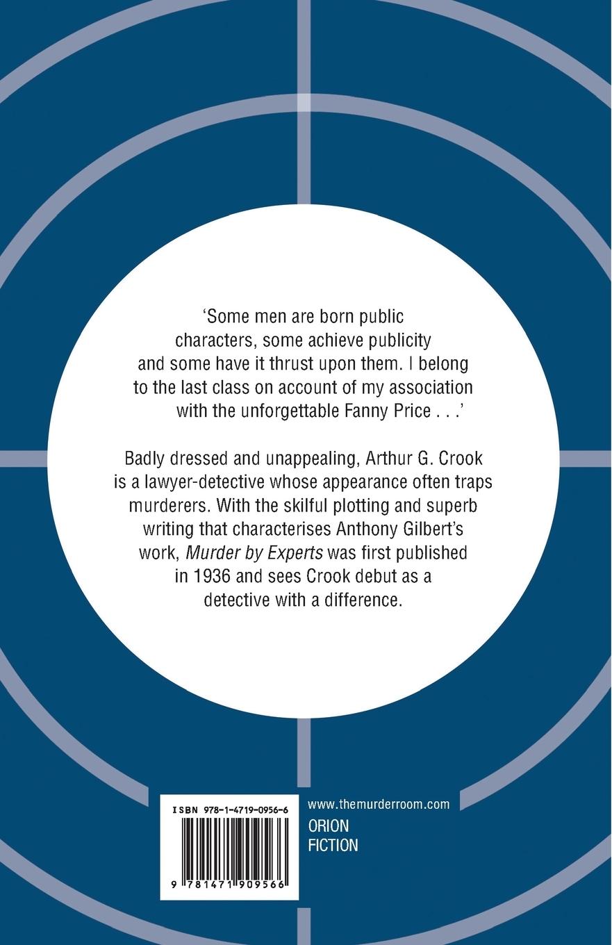 Rückseitencover Murder by Experts