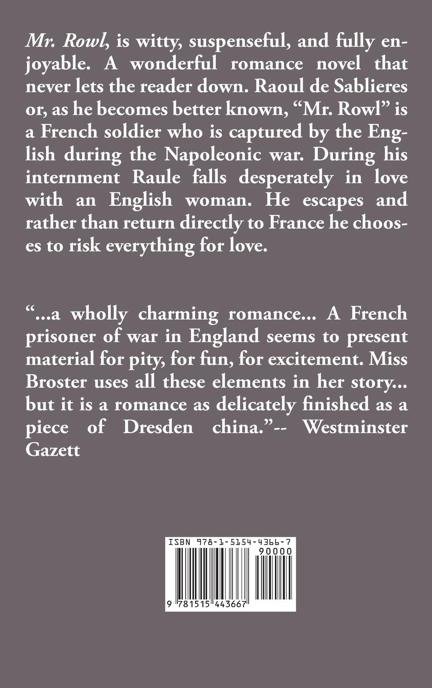 Rückseitencover Mr. Rowl