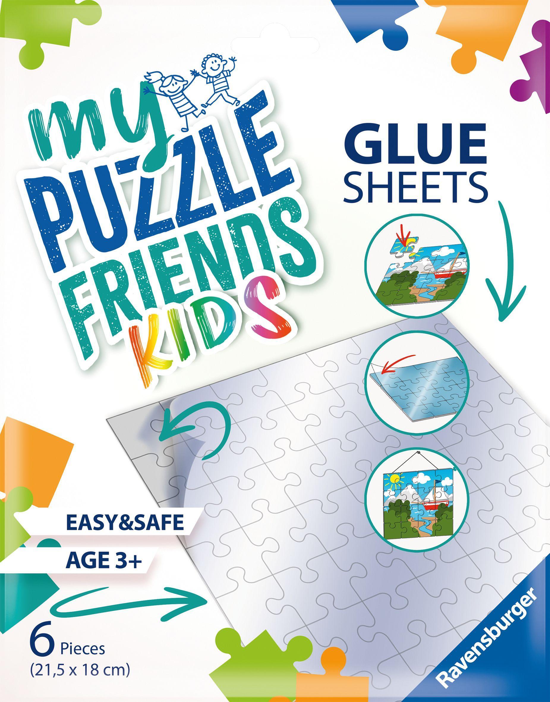 Vorderes Coverbild Ravensburger Kinderpuzzle - 13301 My Puzzle Friends Glue Sheets - Klebefolien für Kinderpuzzle