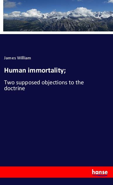 Vorderes Coverbild Human immortality;
