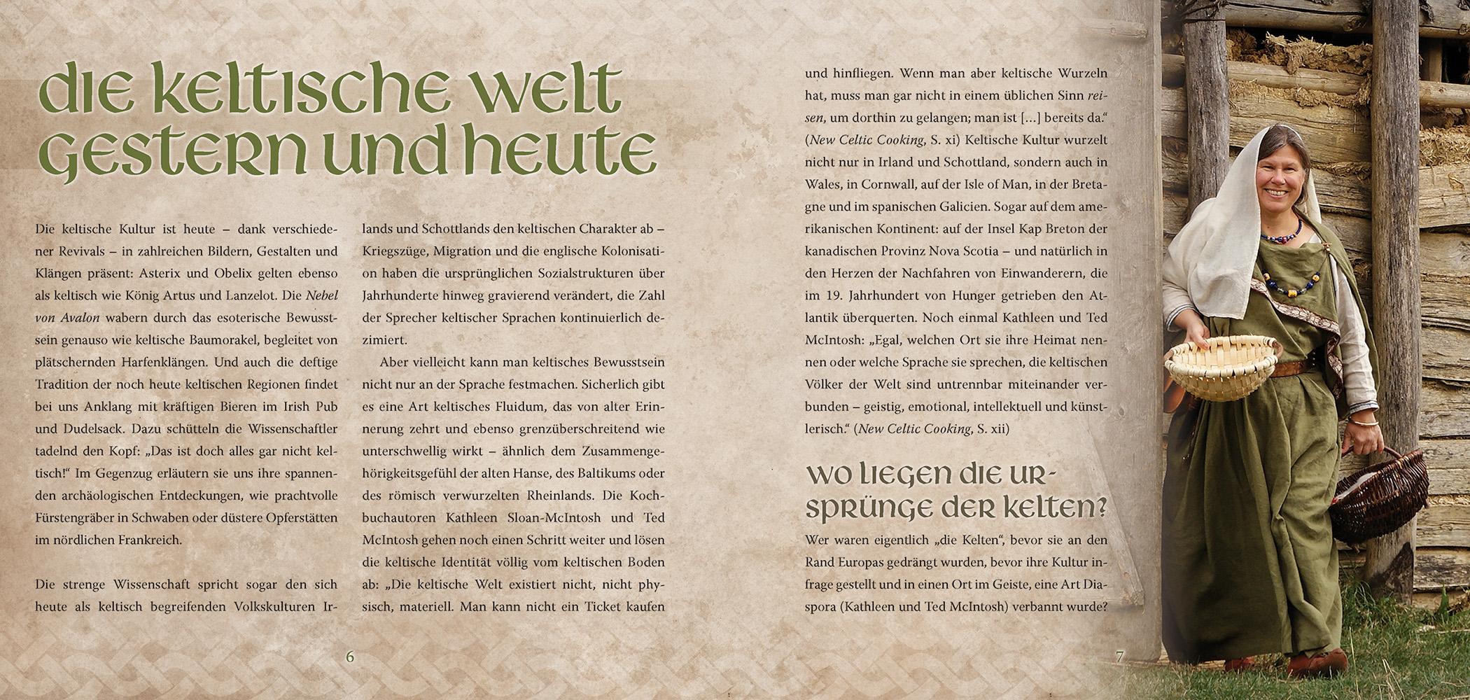 Beispielinhalt (Bild) Kelten-Kochbuch